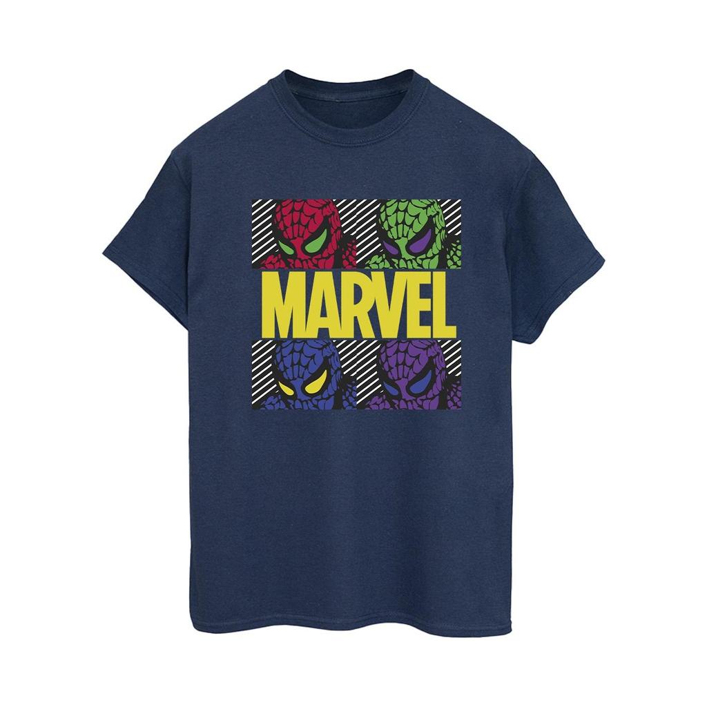 Marvel Womens/Ladies Spider-Man Pop Art Cotton Boyfriend T-Shirt