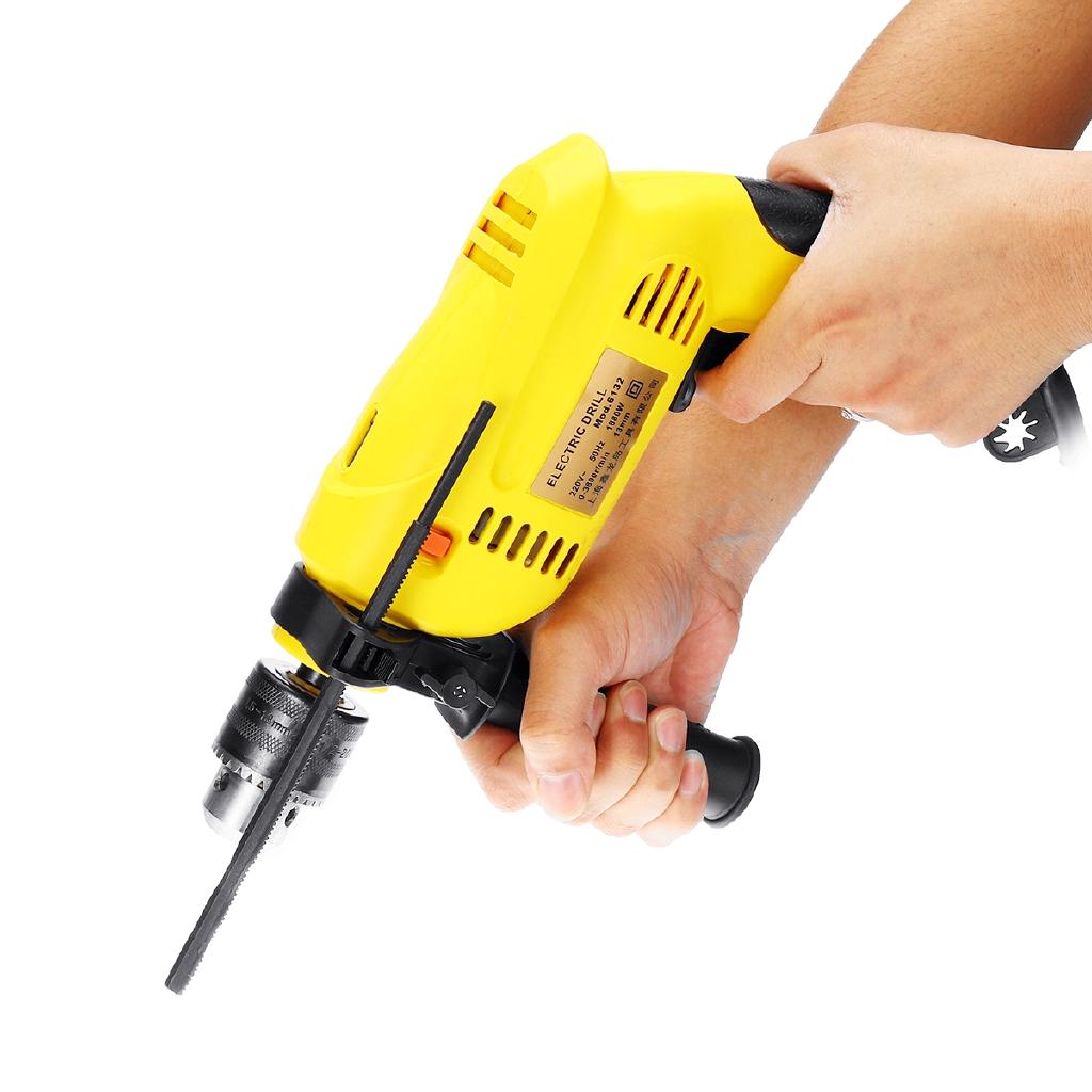 13MM Brushless Motor Electric Handheld Impact Drill Hammer Drill Impact Drill Multi-function Torque Driver Tool 1880W