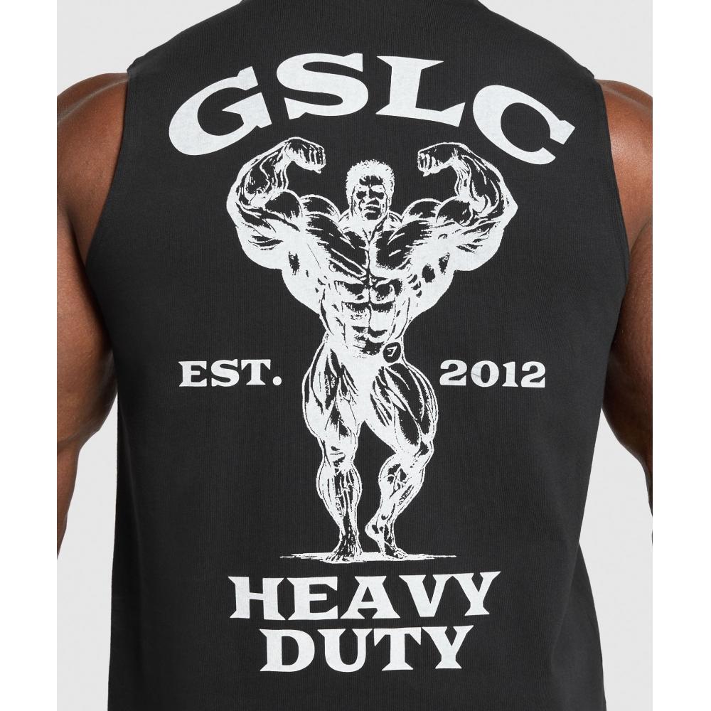 Gymshark Heavy Duty Tank Black A2b9h Bb2j