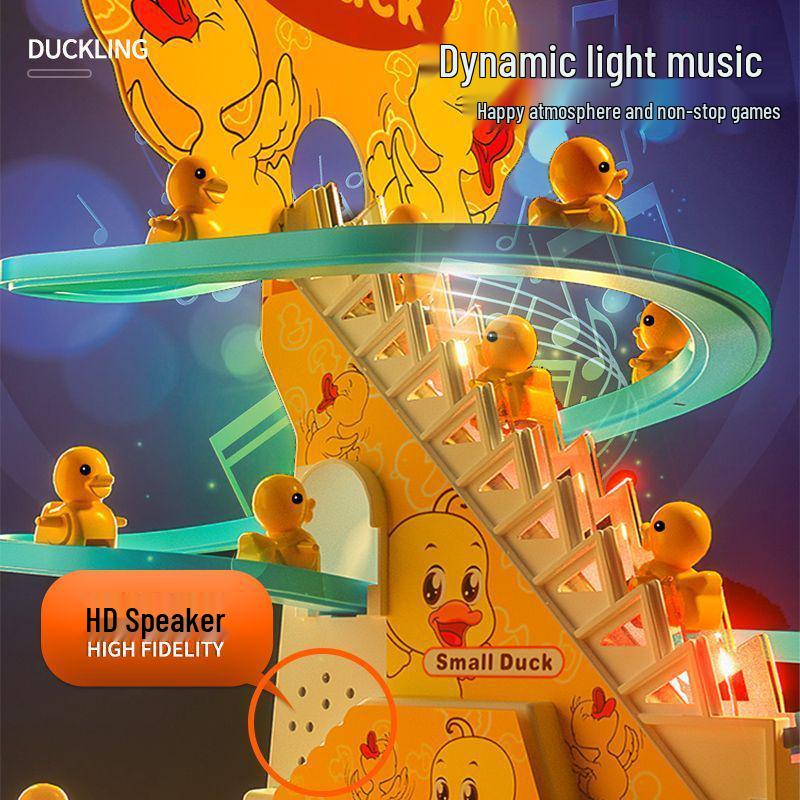 Electric Yellow Duck Climbing Toy for Infants and Toddlers 0-3 Years