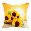 Sunflower Series Printed Pillowcases Bedroom Home Decoration Office Seats Living Room Sofa Cushion Covers
