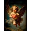 Dark Moody Valentine’s Day Cupid with Heart Love Amur Romantic Couple Poster Canvas Painting Wall Art Pictures Home Decor