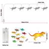 10 LED Dinosaurier Lichterkette USB/Batteriebetrieben Dekorative Lustige Kinder Girlande Nachtlichter Schlafzimmer Garten Hof
