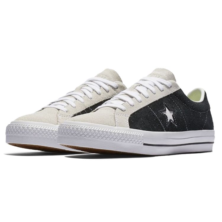 Converse One Star Series Comfortable Versatile Low Top Canvas Shoes Unisex Sneakers Black White 155526c
