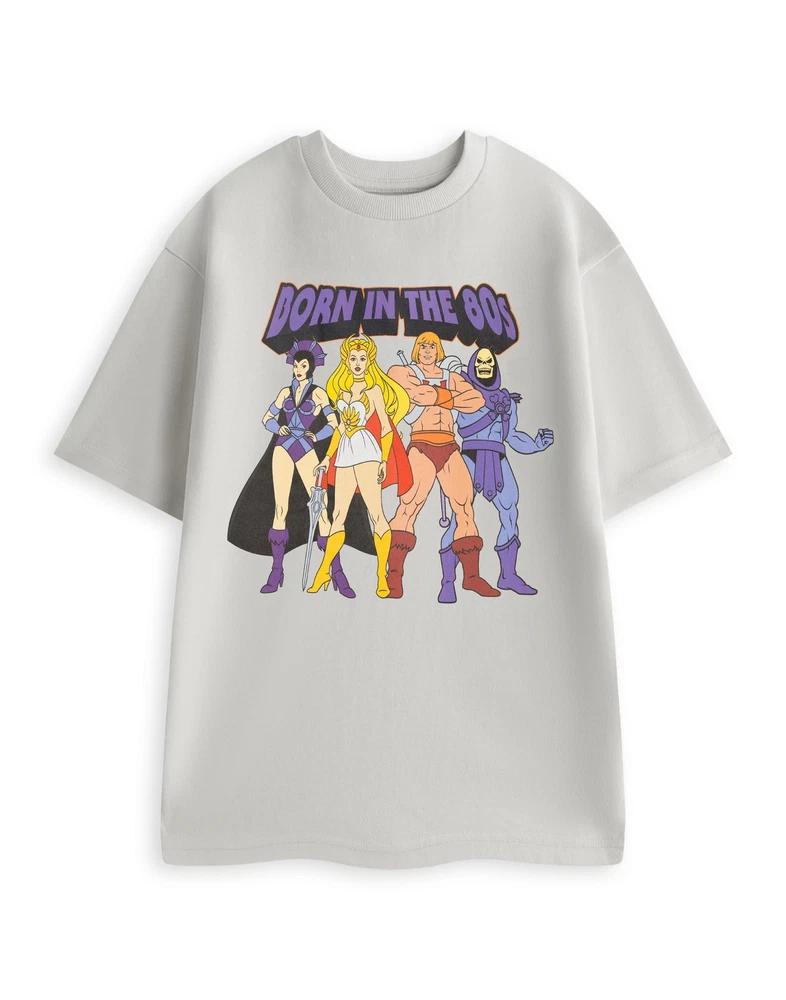 Masters of the Universe Short Sleeved TShirt Unisex Light Grey Official Mer M