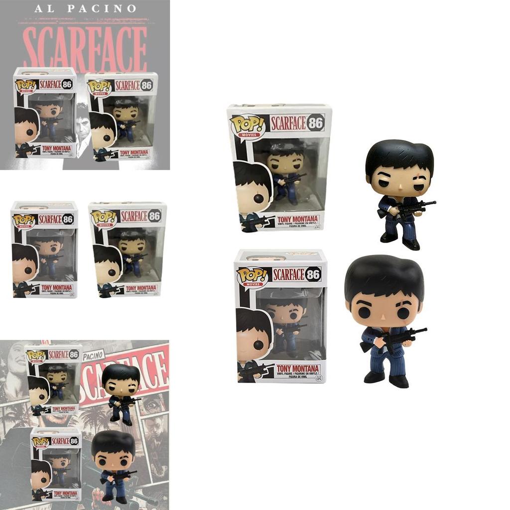 Tony Pop Montana Action Figure Scarface Toy With Box Movie Collection