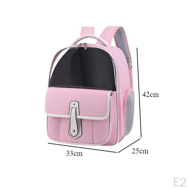 Cat Backpack Carrier Carrying Bag with Breathable Mesh Transparent Window Portable Pet Travel