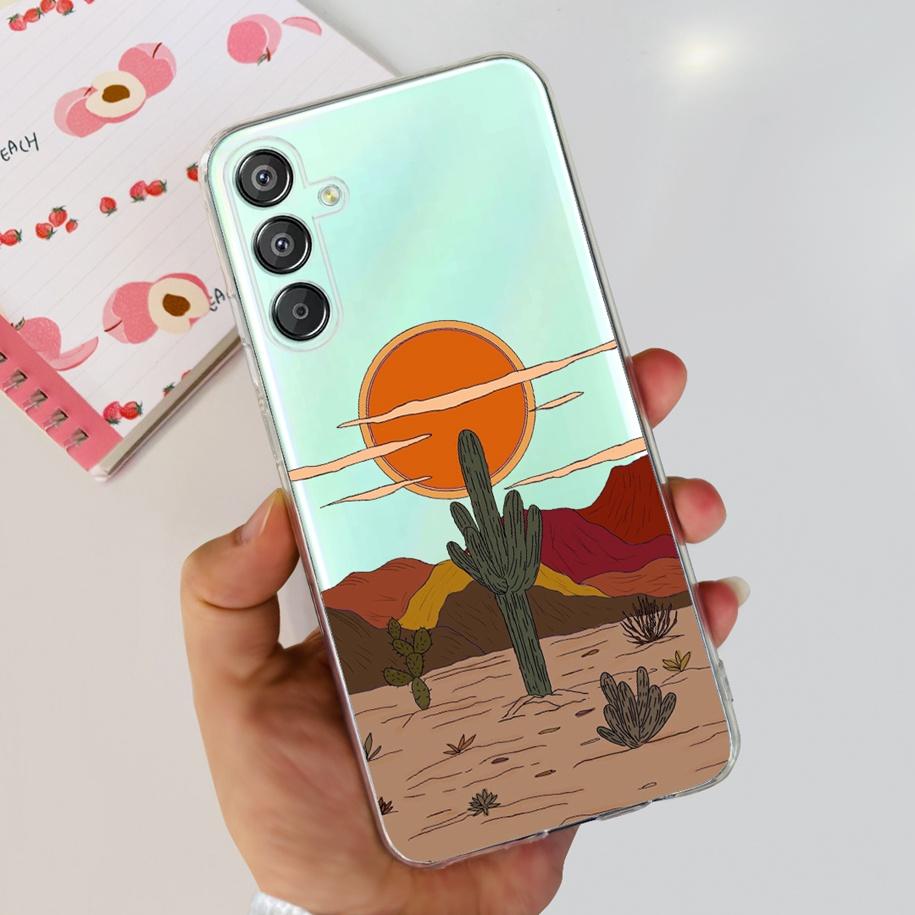 For Samsung Galaxy M15 5G Case SM-M156B Luxury Marble Clear Silicone Soft TPU Phone Cover For Samsung Galaxy F15 5G
