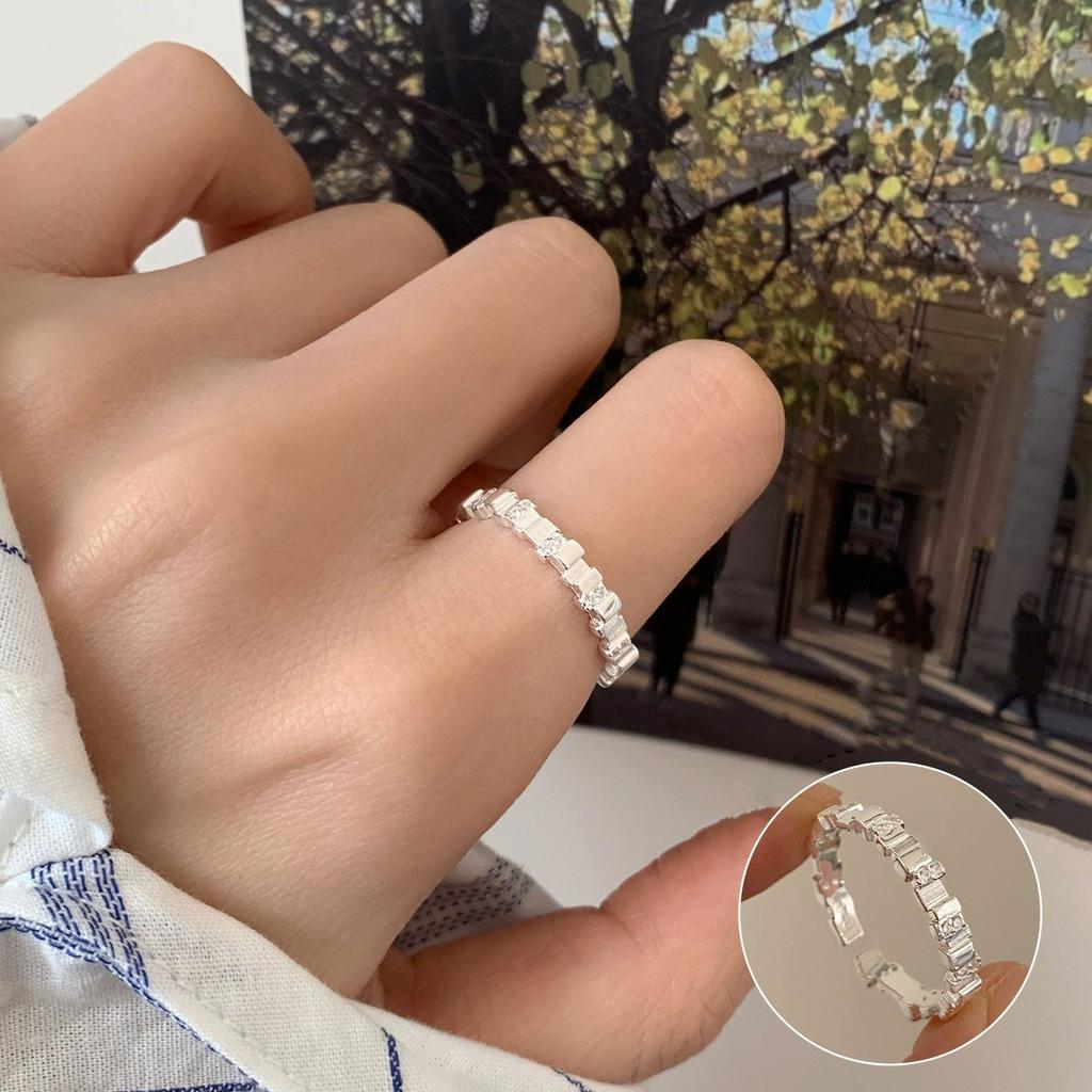 VENTFILLE 925 Sterling Rings for Women Fashion Geometric Handmade Irregular Line Ring Party Birthday Gift Dropshipping