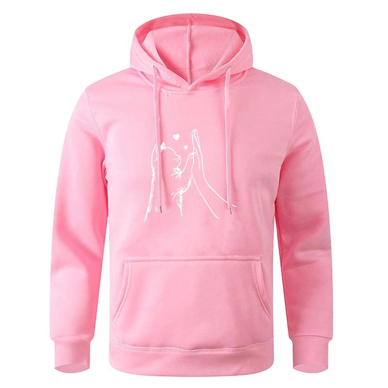 Men's Spring Autumn Black Solid Color Oversize Casual Sweatshirt Hoodie Pullover For Male And Women