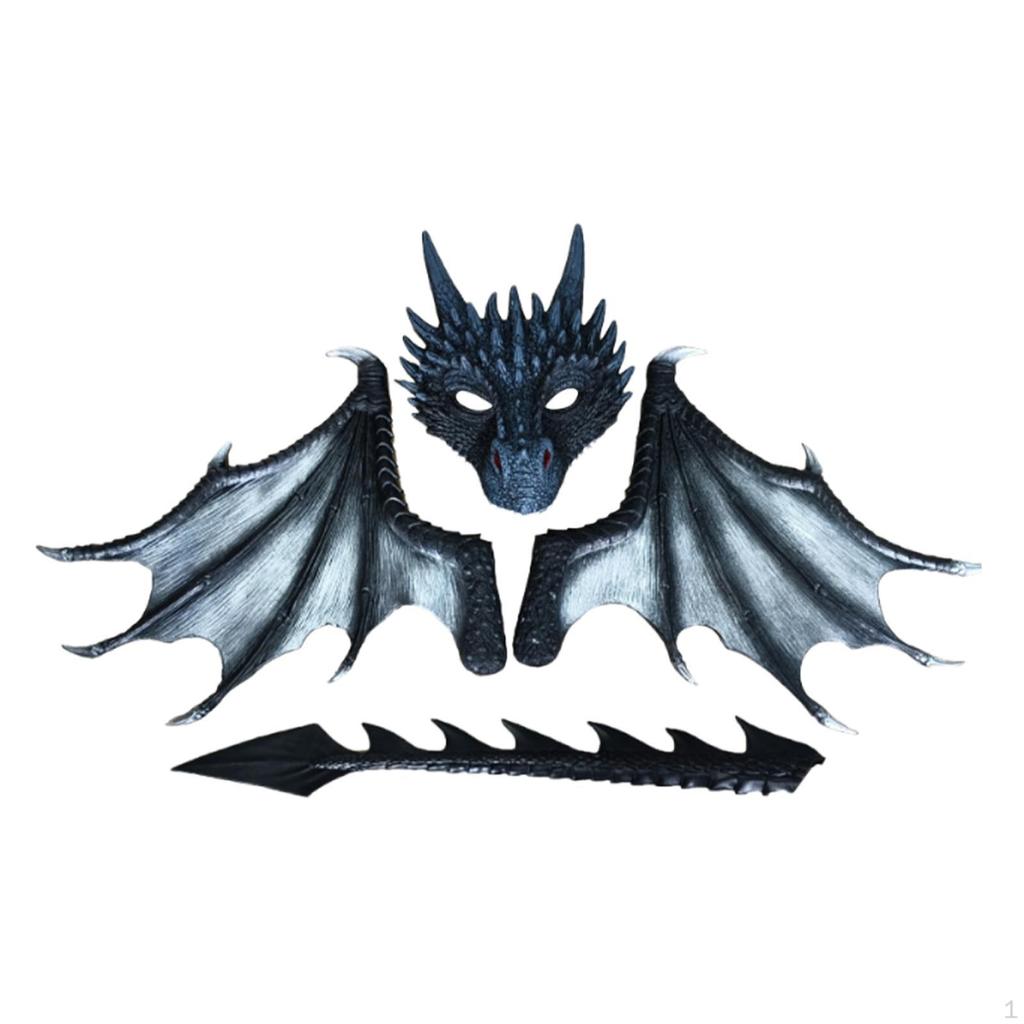 Children's Dragon Outfit with Tail And for Halloween Fun