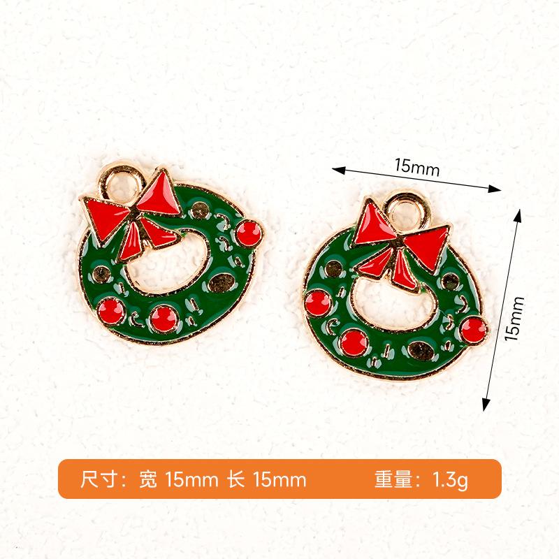 DIY jewelry accessories Christmas alloy accessories Alloy elk decoration American pendant Creative oil drop pendant