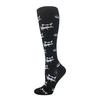 Compression Socks Outdoor Riding Elastic Sports Banana Pear Cartoon Cherry Dog Cat Toucan Stockings Pressure Compress