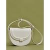 Underarm Bag Women's Spring  New PU Magnetic Buckle Half Round Bag Japanese and Korean Style Single Shoulder Crossbody Bag