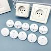 White Electrical Safety Socket Protective Cover Baby Care Safety Guard Protection Children Anti Electric Shock Rotate Protectors