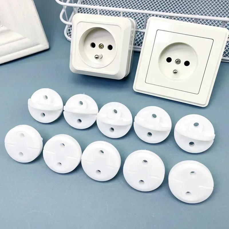 White Electrical Safety Socket Protective Cover Baby Care Safety Guard Protection Children Anti Electric Shock Rotate Protectors