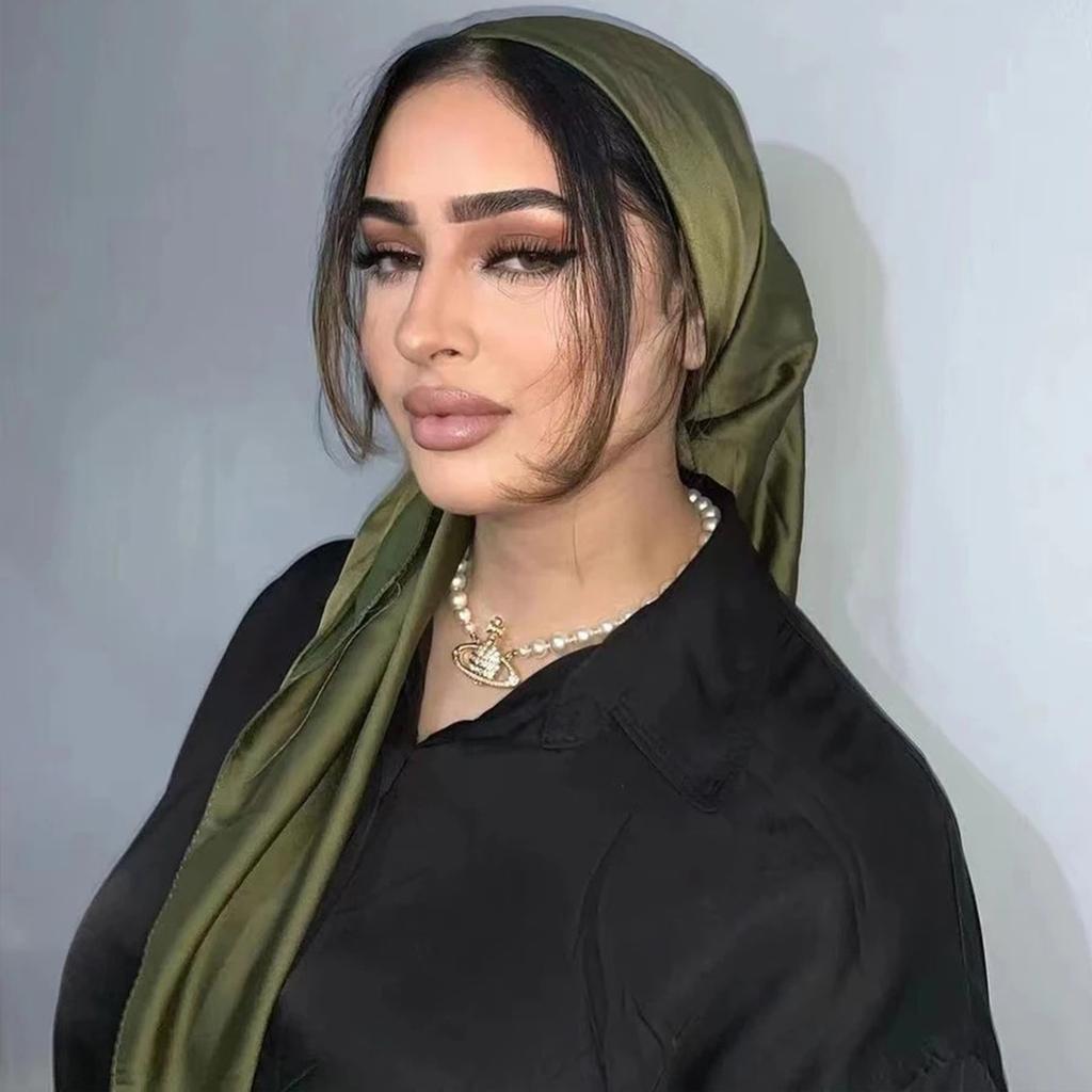 90*90cm Silk Scarf Scarftop Headwraps For Woman Fashion Four Seasons Hair Accessories Hijab Foulard Bandana Femme Headscarf