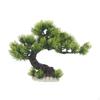 Aquarium Tree with Curved Trunk Resin Decoration Artificial Conifer for Fish Keepers,