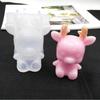 3D Christmas Stereoscopic Deer Animal Silicone Mold Crystal Drop Glue Fondant Cake Decorating Resin Silicone Casting Mold