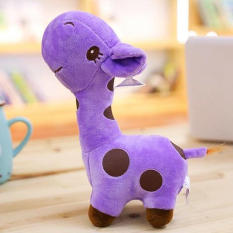 Giraffe Plush Doll Cartoon Soft Deer Pendant Toy Doll Color Birthday Christmas Gift for Kids