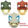 3D Dinosaurier Maske Lebensecht Raptor Dino Beweglicher Kiefer Dinosaurier Maske Hohe Qualität PVC Kopfbedeckung Halloween Kinder Spielzeug Karneval Geschenk