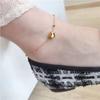2023 New Classic Heart-Shaped Gold color Stainless Steel Anklets For Woman Korean Fashion  Beach Party Girl's Sexy Access