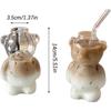 320 ml Hochwertiger Bärenglasbecher Hitzebeständiger Becher Trinkgeschirr Transparenter Teesaft Milch Kaffeebecher Glas Trinkgeschirr