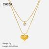 Three Layer Pearl Starfish Pendant Necklace Vintage Shell Spiral Necklace Women Jewelry