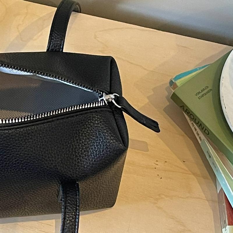 Solid Color Shoulder Bag Large Capacity Underarm Bag