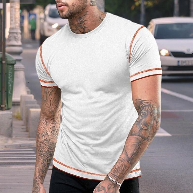 

Men s Short Sleeve T-Shirts Moisture Wicking Summer Sport Running T-shirts Men Crew Neck Tee Tops Soft Athletic 3D Print T-shirts S