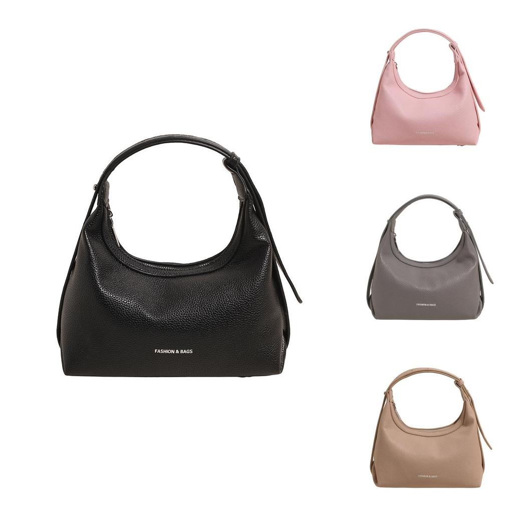 Small Vintage Dumpling Crossbody Bag With Sewn Details For Women
