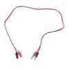 Power Plug to Alligators Clip Cable Double Alligators Clips Power Test Cable 2 Plugs to 2 Clips Cable Length 1M