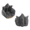 Office Chair Cushion Semi Enclosed Crown Shape Polyester Fiber Seat Cushion for Dormitories Home
