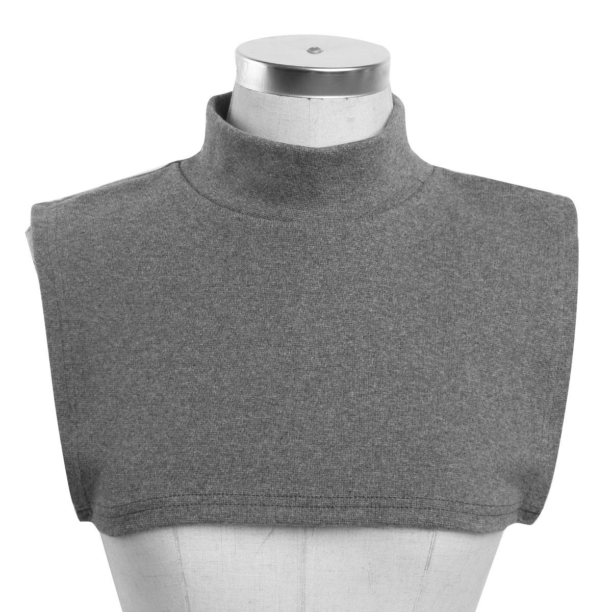 

Женский искусственный воротник с искусственным воротником и воротником-стойкой, блузка с половиной верха, воротник-свитер, воротник-стойка Type A темно серый