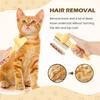 Pet Comb with Long & Short Stainless Steel Metal Teeth for Shedding and Tangles, Durable Self-Cleaning Cat Comb for Grooming with Release Button