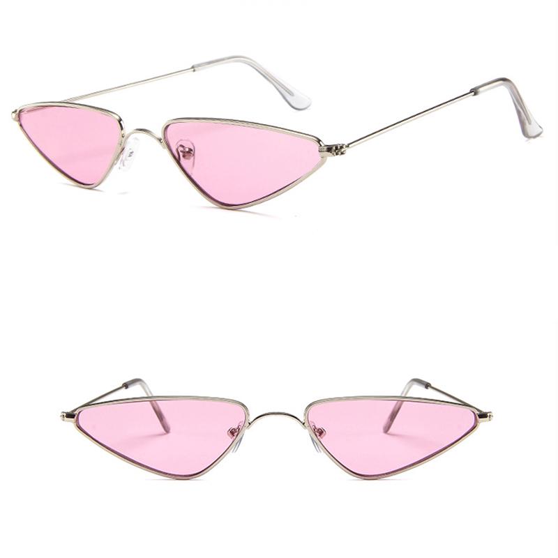 Fashion Triangle Cat Eye Frame Occhiali da sole retro in metallo acquista  in modo economico — spedizione gratuita, recensioni reali con foto — Joom