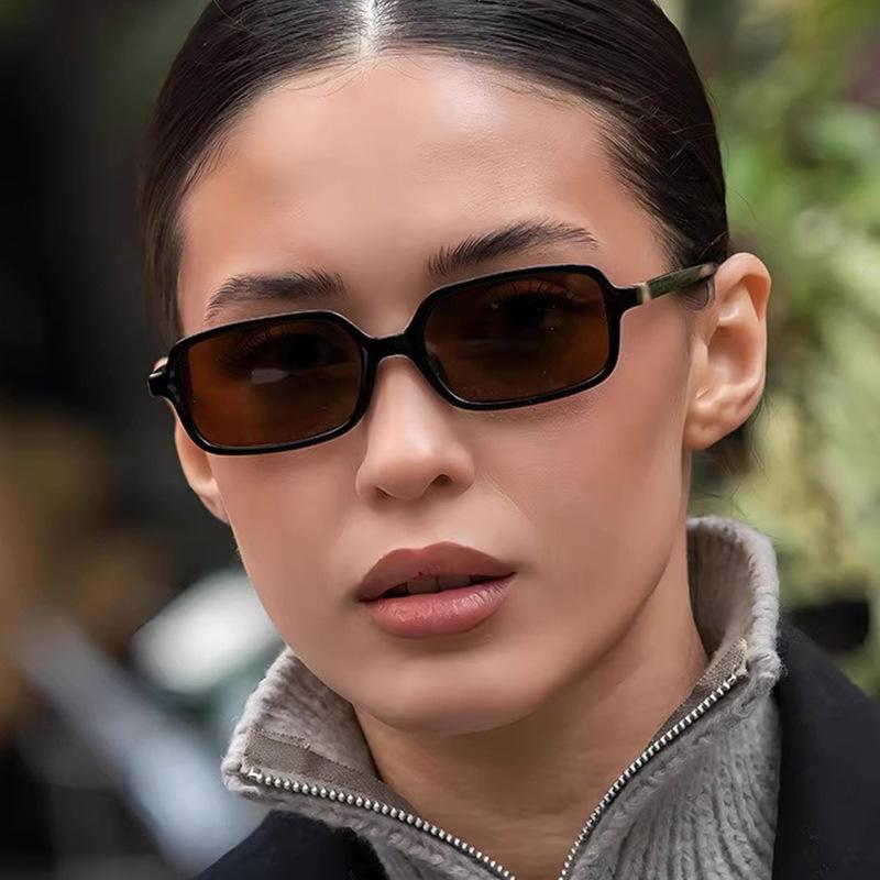 Luxurious Rectangle Sunglasses Women Oval Vintage Brand Designer Square Sun Glasses Men Shades Female Eyewear