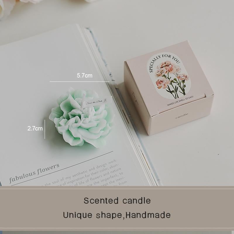 Carnation scented candle handmade fragrance gift Teachers' Day souvenir fragrance simulation flower modeling wax