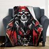 1pc Skull Pirate Throw Blanket Soft Flannel, Cozy All Season Polyester Perfect for Home, Office
