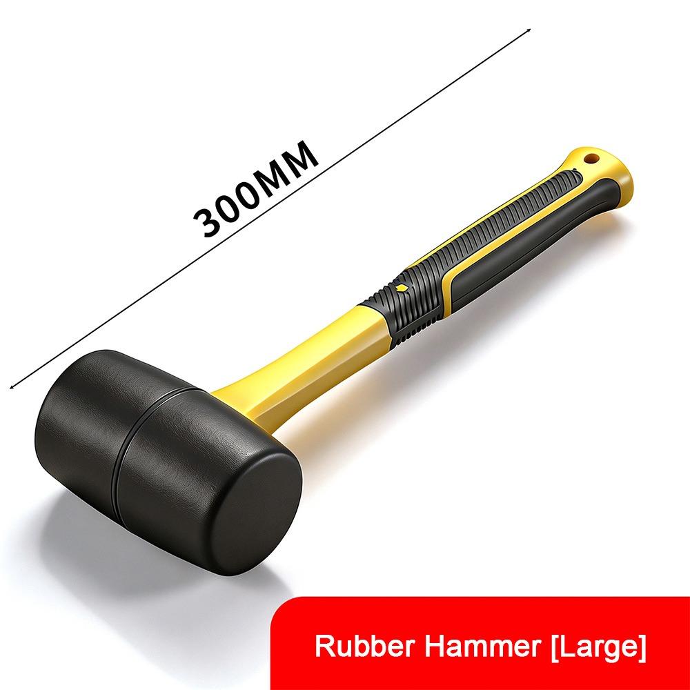 Flat/Pointed/Round Head Masonry Trowel Stainless Steel Bricklaying Tool  Masonry Construction Rubber Mallet