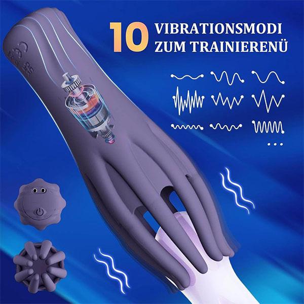 Mužský Glans Stimulate Massager 10 režimů Trenér zpoždění penisu Vibrátor Masturbátor Automatická orální Climax Sexuální hračka pro muže