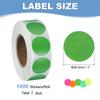 1000Pcs Colored Dot Stickers Color Coding Labels Blank Circle Stickers Adhesive Round Price Stickers for Office 12.7mm 19mm 25mm