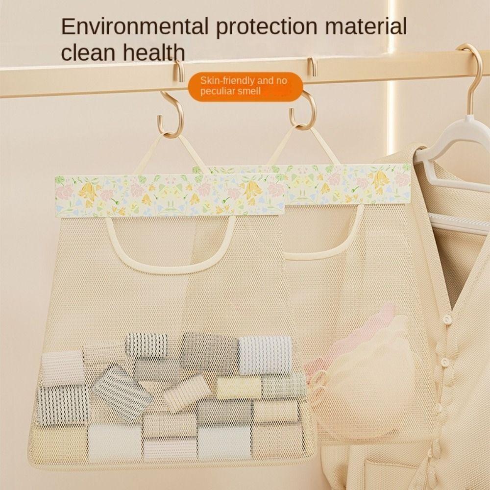 

Sundries Storage Container Wardrobe Hanging Net Bags Multifunctional Socks Storage Bag Single Layer