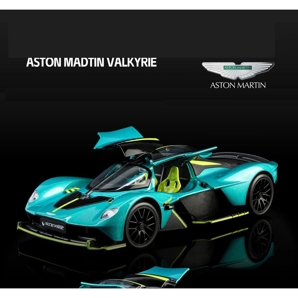 NEW 1/23 Aston Martin Valkyrie Supercar Alloy Model Car Toy Diecasts Metal Casting Sound and Light Car Toys for Children Vehicle