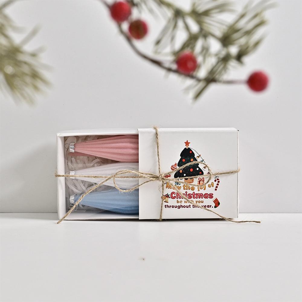 

Colorful Christmas Ball Ornaments Plastic Flocking Christmas Spheres Pendant Kid Gift Style 3