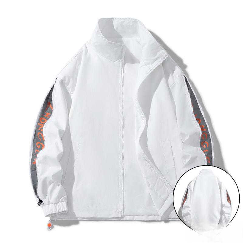 American Crew Neck Loose Baseball Jersey Versatile Casual Korean Version Spring and Autumn Jacket Couple Double-sided Men's Jacket