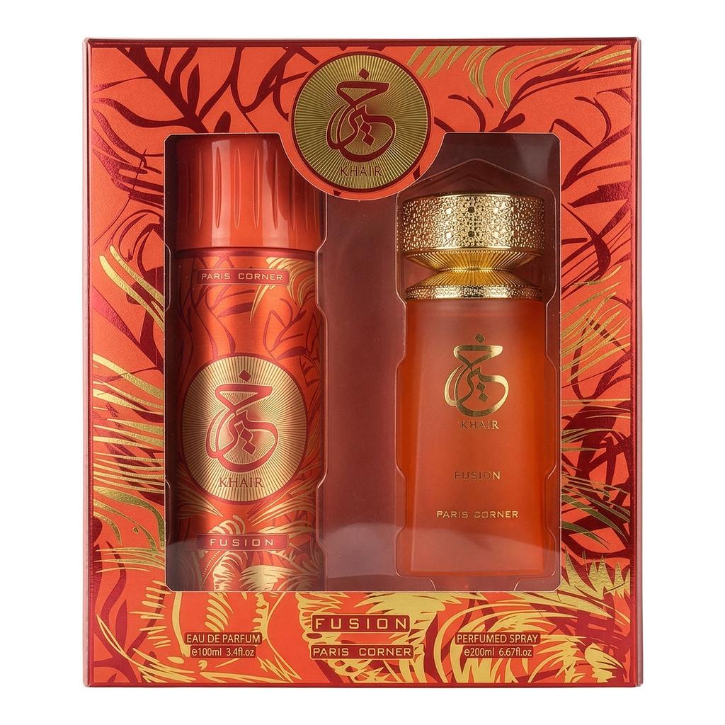 Paris Corner Khair Fusion Eau De Parfum 100ml + Deodorant Spray 200ml