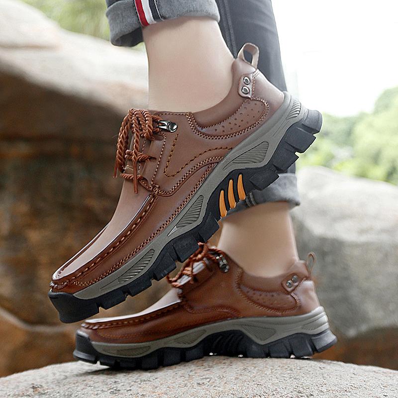 Handmade Casual Leather Shoes Men Comfort Driving Shoes Soft Leather Loafers Men Shoes Moccasins Tooling Shoes