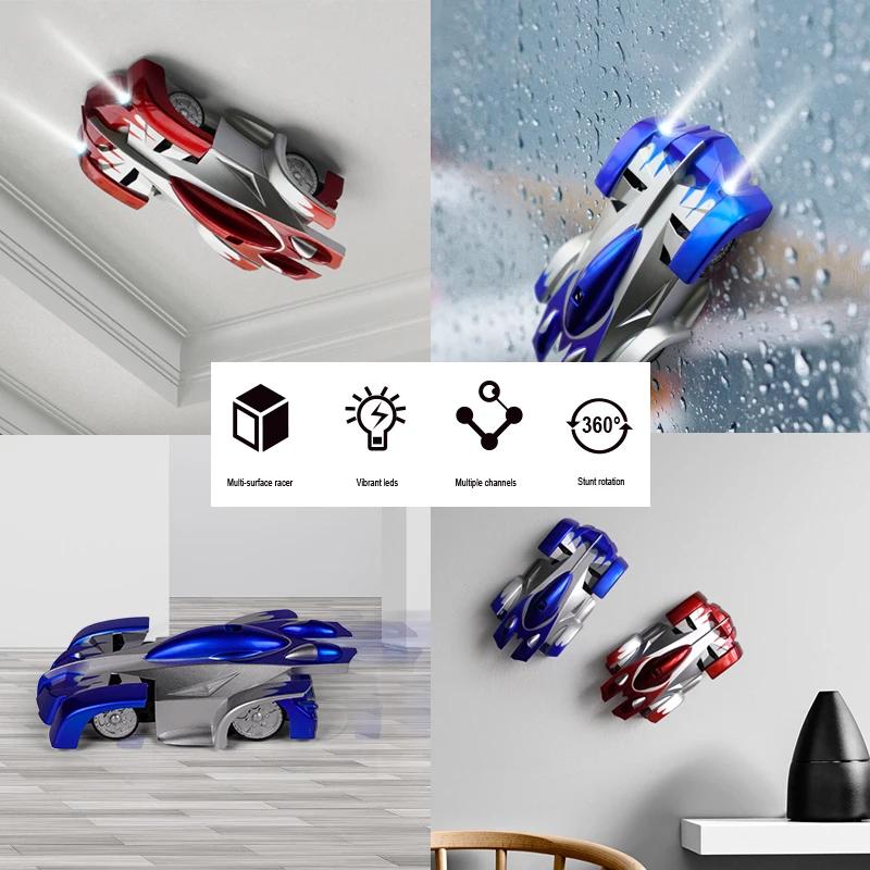 1/16 New Climbing Cars Remote Control RC Racing Car Anti Gravity Ceiling Rotating Stunt Electric Toys for Wholesale