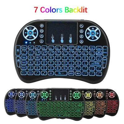 7 farbe Drahtlose Tastatur I8 Russische/Englisch Version 2,4 GHz Air Maus Touchpad Handheld für Android TV BOX Mini PC